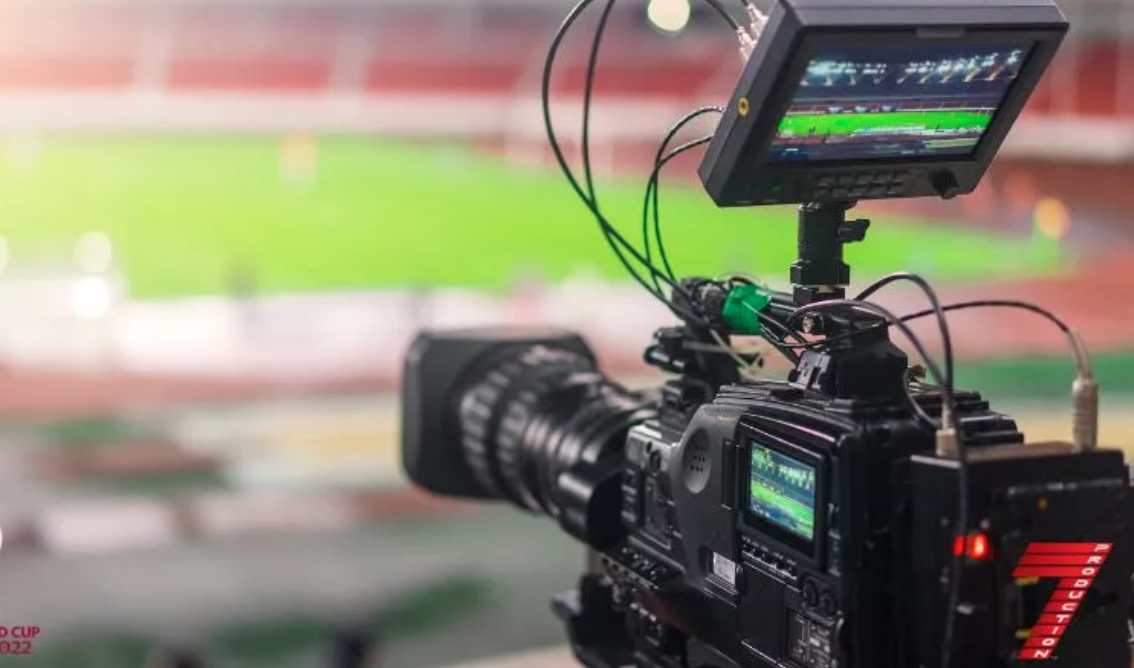 An image of a camera used for a sports corporate video, taken by SmartCuts Creative, who are based in Bussigny.