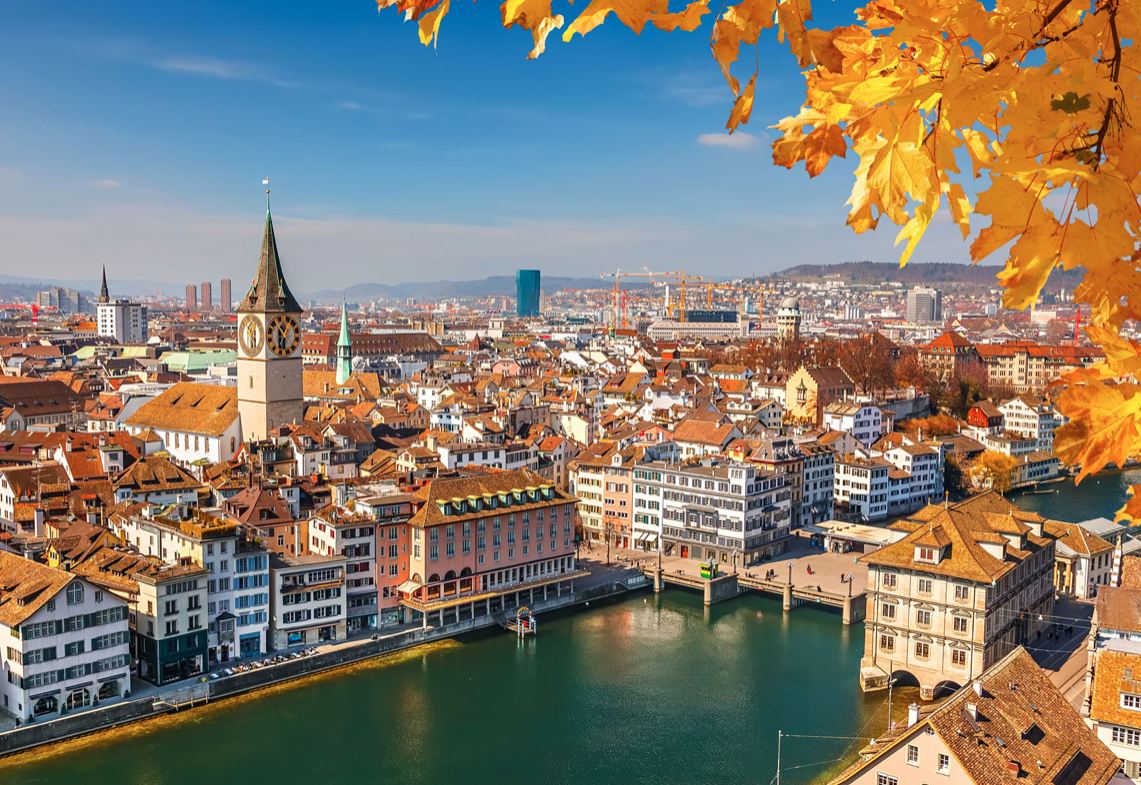 Une image de Zurich pour le billet de blog de SmartCuts Creative, qui est basé à Lausanne et à Genève.
