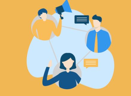 An image illustrating three people as part of an animated explainer video for the blog post on explainer videos written by SmartCuts Creative, based in Lausanne, Switzerland.