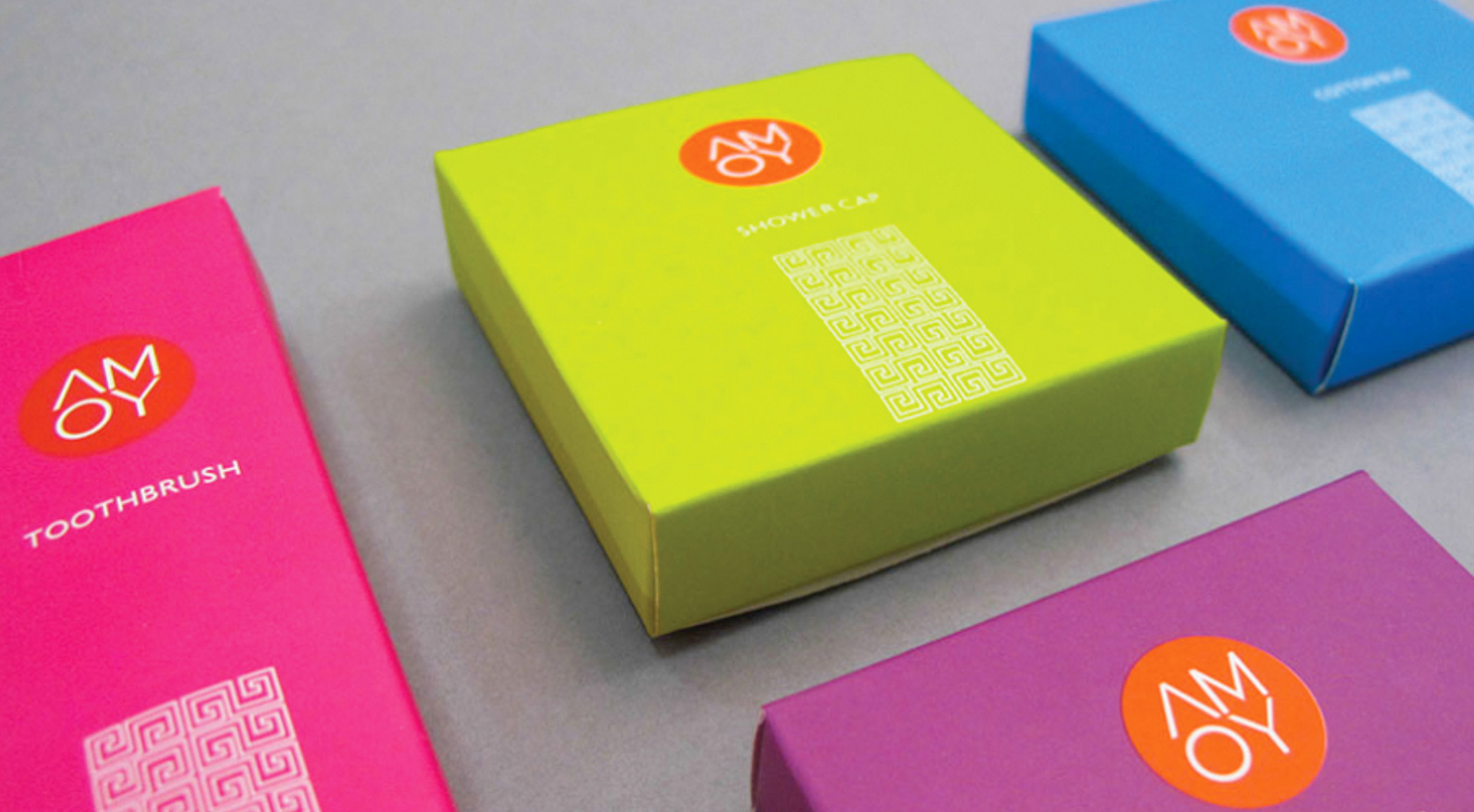 Image showing a logo on a box as a sample of work done in visual identity, design and branding, by the SmartCuts Creative Agency studio in Lausanne and Geneva, Switzerland for the purposes of creative communication.